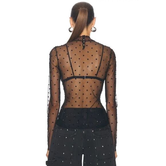 RETROFETE Lilith Mesh Top Small $348 - Picture 3 of 9